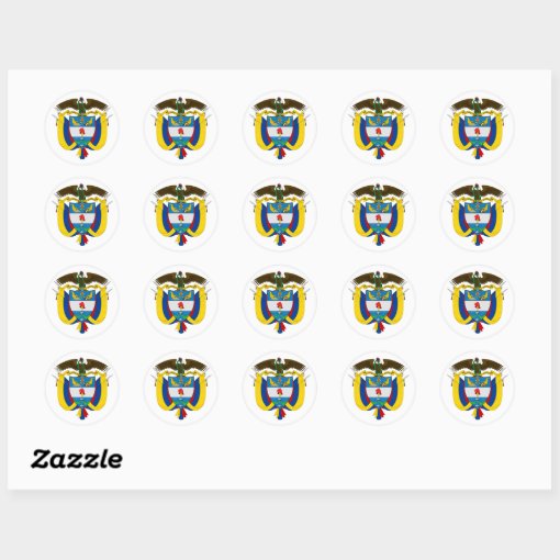 Colombia Coat Of Arms Sticker Zazzle