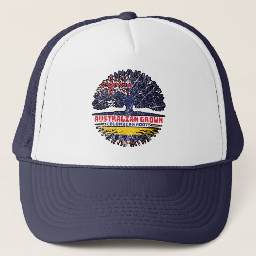Colombia Colombian Australian Australia Tree Roots Trucker Hat