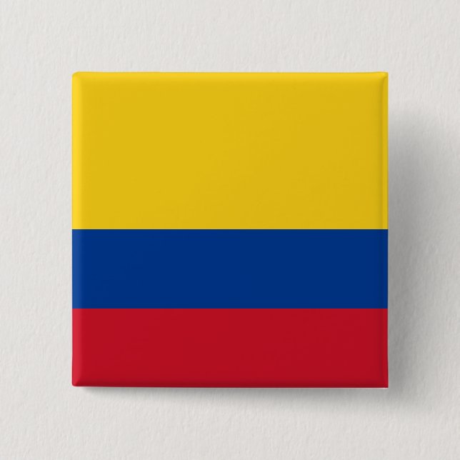 Colombia (Colombian) Flag Button (Front)