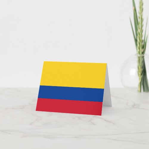 Colombia Colombian Flag Card