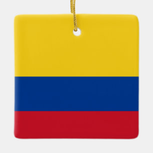 Colombia (Colombian) Flag Ceramic Ornament