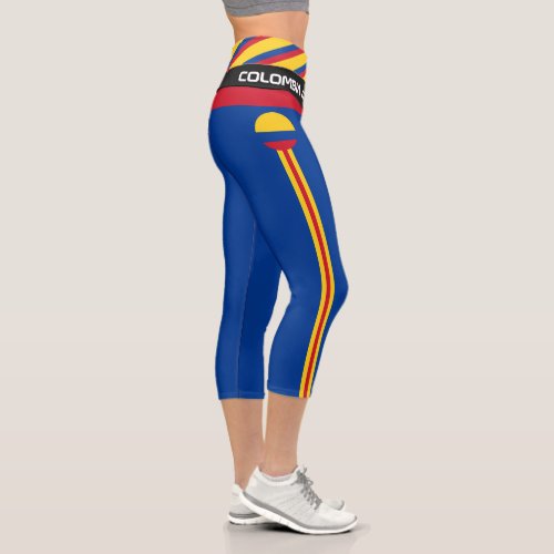 Colombia &amp; Colombian Flag fashion, Fitness, Sports Capri Leggings