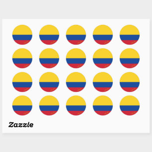 Colombia & Colombian flag patriots / sports Classic Round Sticker