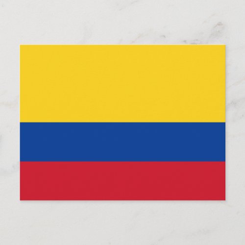 Colombia Colombian Flag Postcard