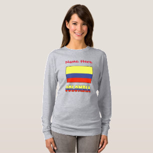 Colombia Colombian Flag Red Personalization T-Shirt