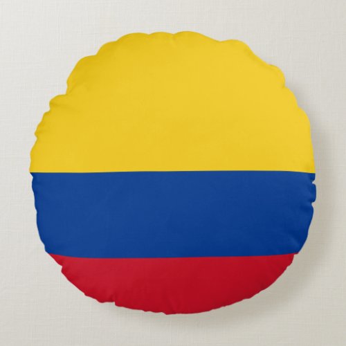 Colombia Colombian Flag Round Pillow