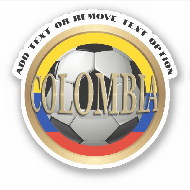 Colombia Colombian Flag Soccer Ball  Sticker (Front)