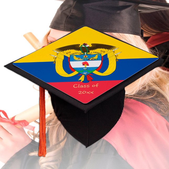Colombia & Colombian Flag - Students /University Graduation Cap Topper (Creator Uploaded)