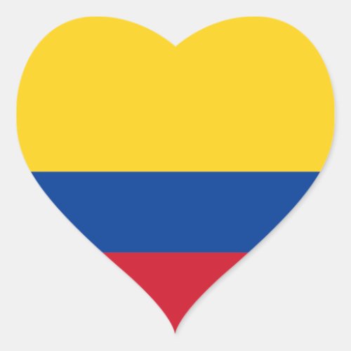 ColombiaColombian Heart Flag Heart Sticker