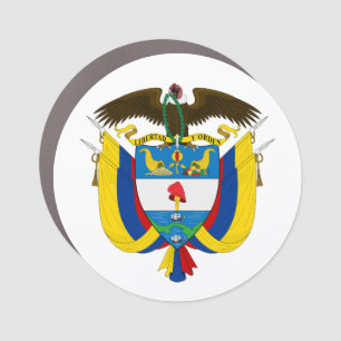 Colombia country coat arms symbol emblem flag car magnet