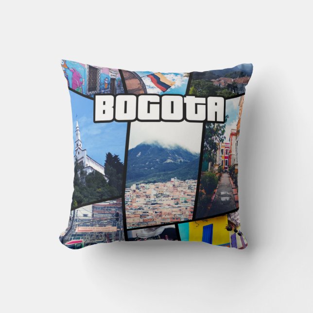 Colombia Cundinamarca Bogota Throw Pillow (Front)