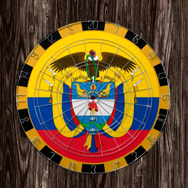 Colombia Dartboard & Flag darts / game board (Creator Uploaded)
