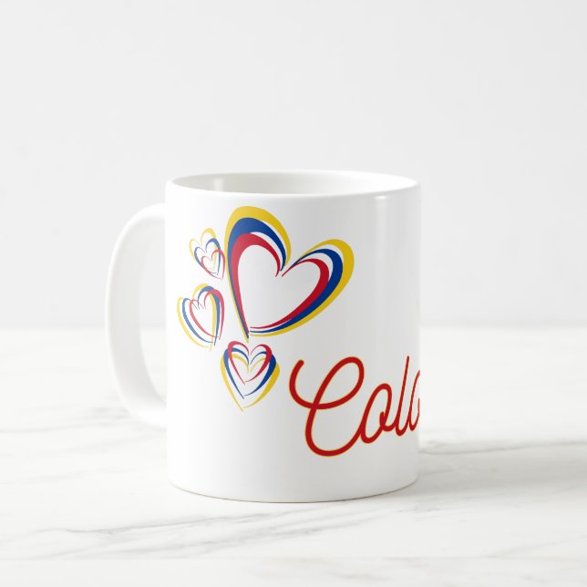 Colombia Day Gift Coffee Mug (Front Left)