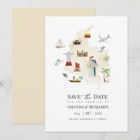 Colombia Destination Wedding Map