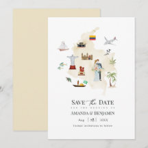 Colombia Destination Wedding Map