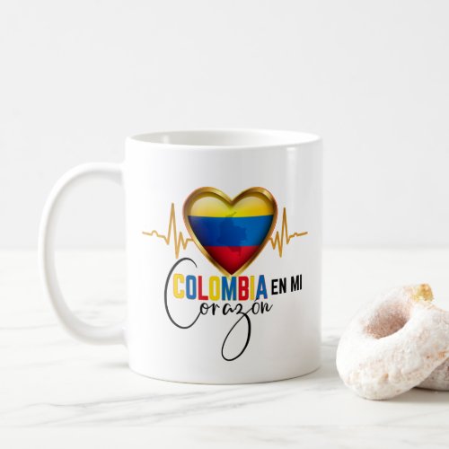 Colombia en mi Corazon Colombian Pride  Coffee Mug