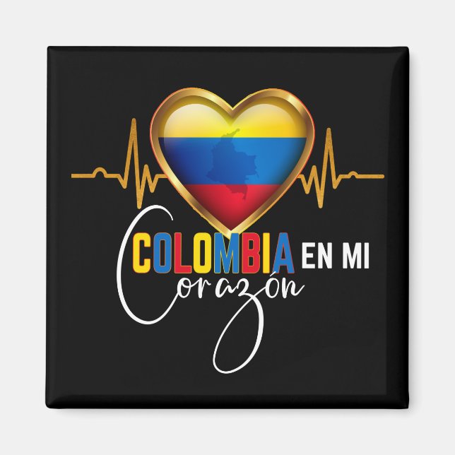 Colombia en mi Corazon Colombian Pride  Magnet (Front)