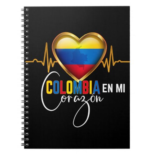 Colombia en mi Corazon Colombian Pride  Notebook
