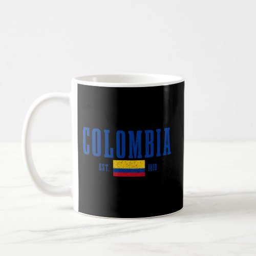 Colombia Est 1810 Colombian Flag Pride Colombia Coffee Mug
