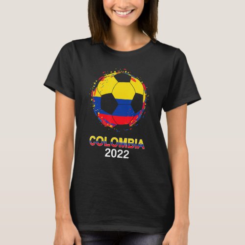 Colombia Flag 2022 Supporter Colombian Soccer Team T_Shirt