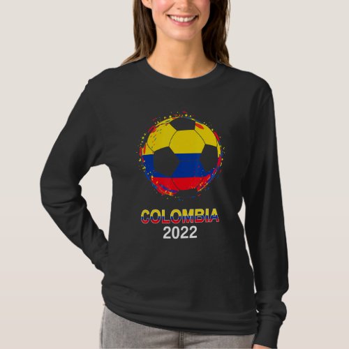 Colombia Flag 2022 Supporter Colombian Soccer Team T_Shirt