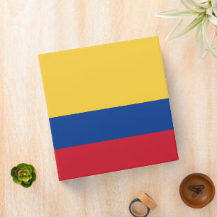 Colombia flag 3 ring binder