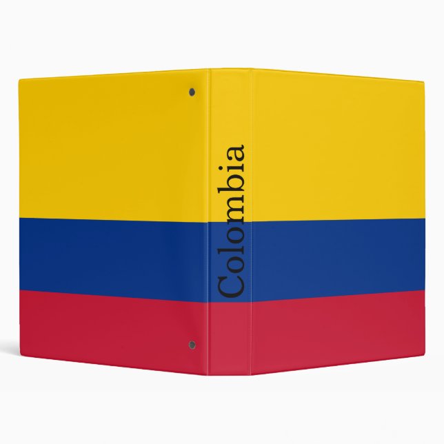 Colombia Flag 3 Ring Binder (Background)