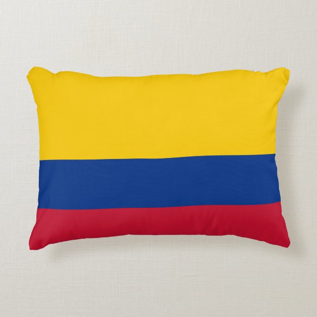 Colombia Flag Accent Pillow (Front)