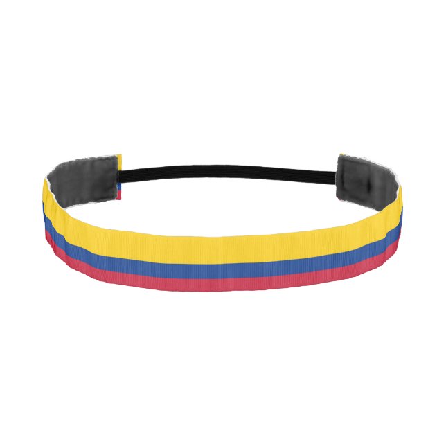 Colombia Flag Athletic Headband (Front)