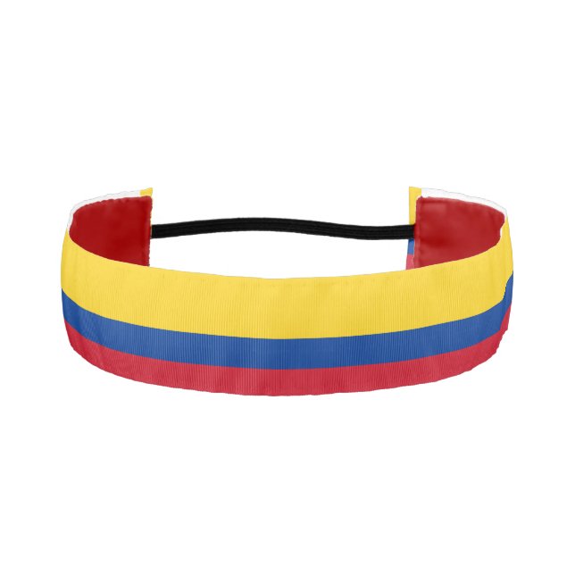 Colombia Flag Athletic Headband (Front)