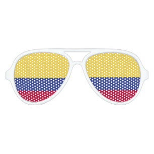 Colombia Flag Aviator Sunglasses