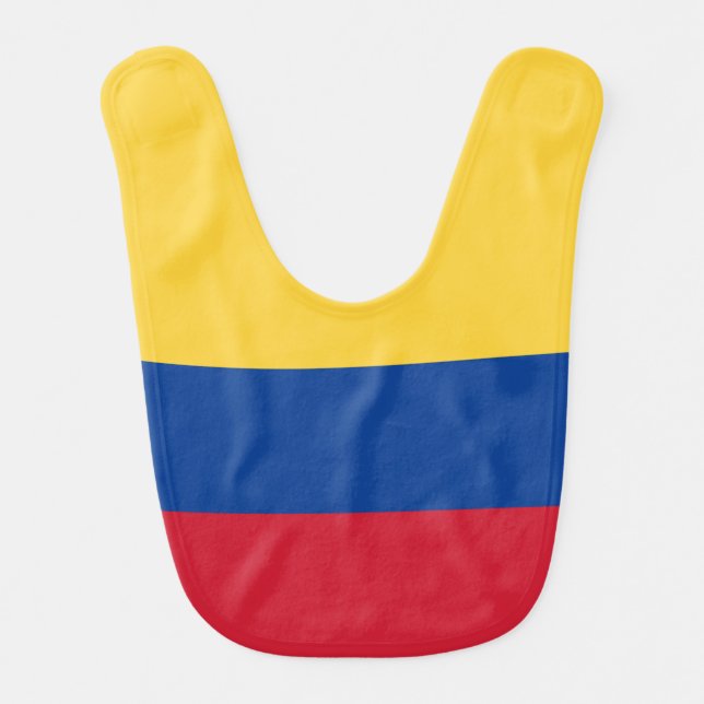 Colombia flag baby bib (Front)