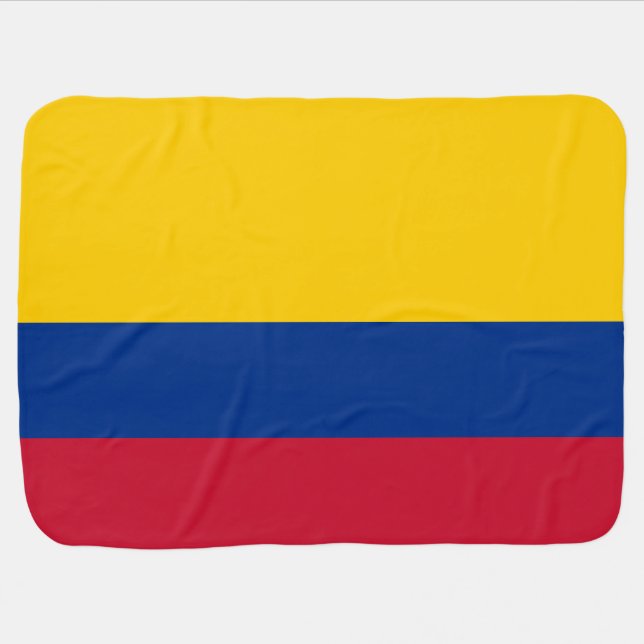 Colombia Flag Baby Blanket (Horizontal)