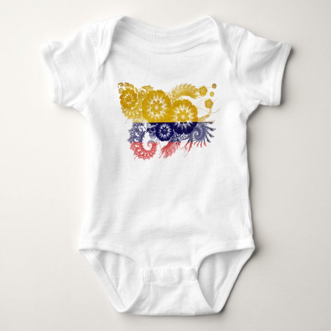 Colombia Flag Baby Bodysuit (Front)