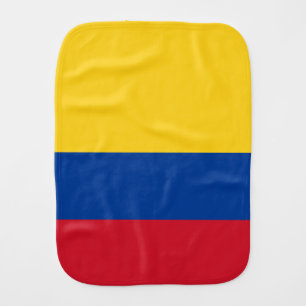 Colombia flag baby burp cloth