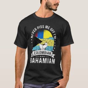 Colombia Flag Bahamas Grown Humor Citizen Pride T-Shirt