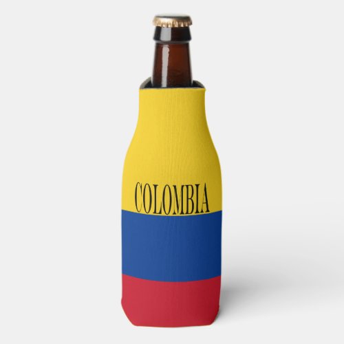 Colombia flag _ Bandera De Colombia Bottle Cooler