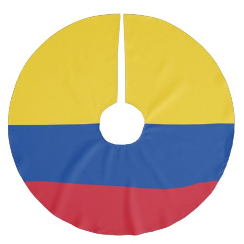 Colombia flag _ Bandera De Colombia Brushed Polyester Tree Skirt