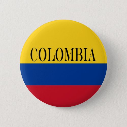 Colombia flag _ Bandera De Colombia Button