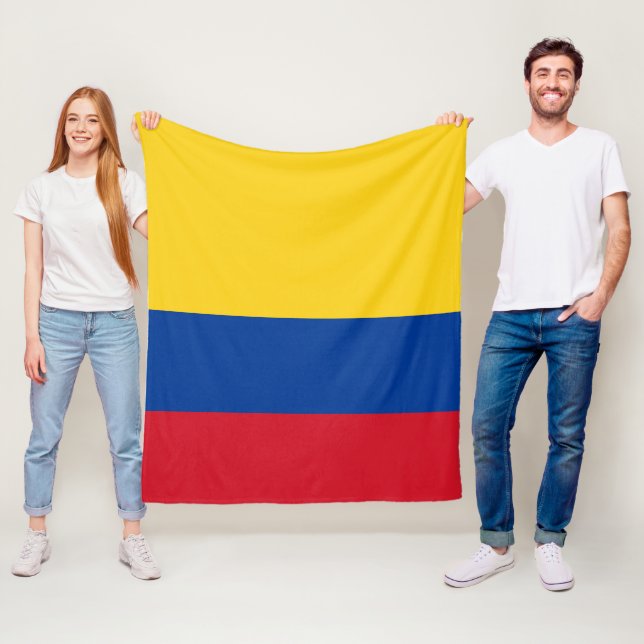 Colombia flag - Bandera De Colombia Fleece Blanket (In Situ)