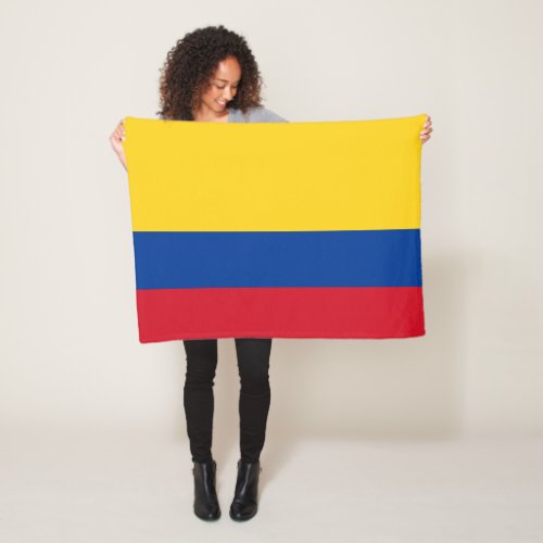 Colombia flag _ Bandera De Colombia Fleece Blanket