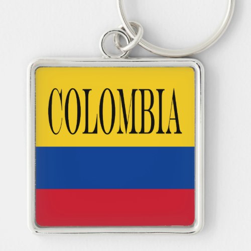 Colombia flag _ Bandera De Colombia Keychain