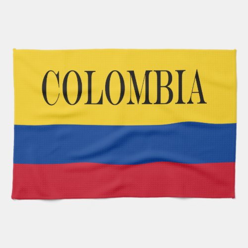 Colombia flag _ Bandera De Colombia Kitchen Towel