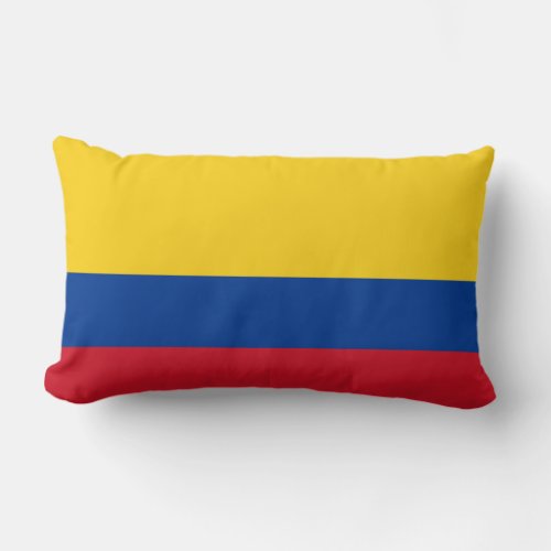 Colombia flag _ Bandera De Colombia Lumbar Pillow