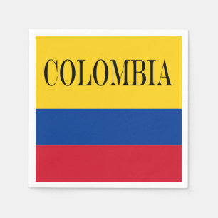 Colombia flag - Bandera De Colombia Napkins