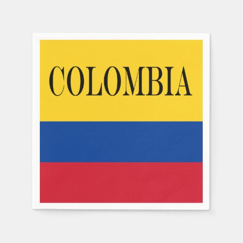Colombia flag _ Bandera De Colombia Napkins