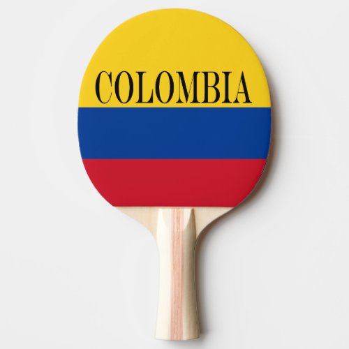 Colombia flag _ Bandera De Colombia Ping Pong Paddle