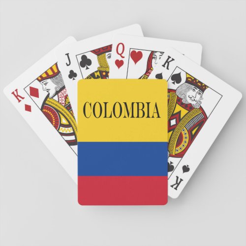 Colombia flag _ Bandera De Colombia Poker Cards