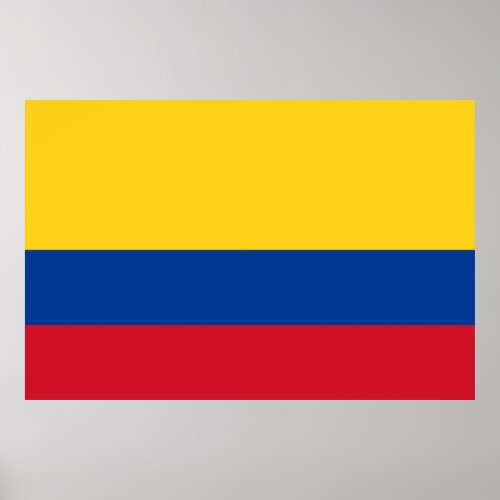 Colombia flag _ Bandera De Colombia Poster