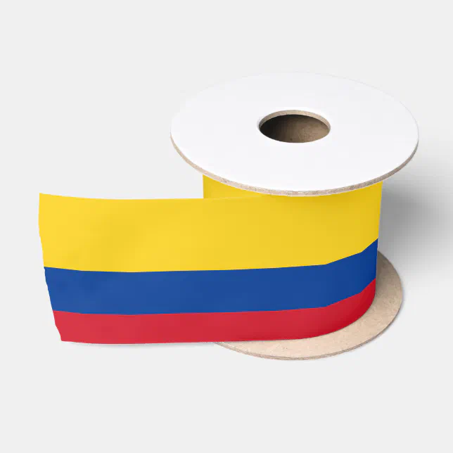 Colombia flag - Bandera De Colombia Satin Ribbon | Zazzle